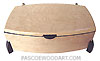 Keepsake wood box -Bird's eye maple, ebony 